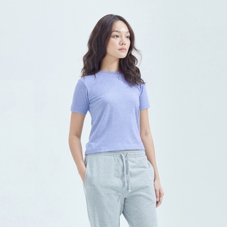 CIRCULAR เสื้อยืดคอกลม ผู้หญิง แขนสั้น Women T-Shirt สีฟ้า Arctic ผลิตจากวัตถุดิบรีไซเคิล 100% ดีต่อสิ่งแวดล้อม