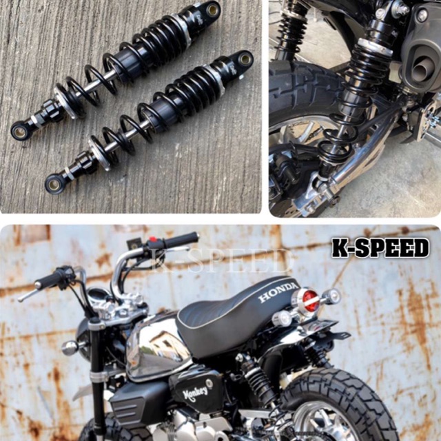 โช้คหลังแต่ง Diabolus SS For Honda Monkey 125 340mm(สินค้าแท้จากk-speed) HM004
