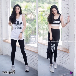 Set สปอร์ตบรา +เสื้อกล้าม+เลกกิ้ง (12018)