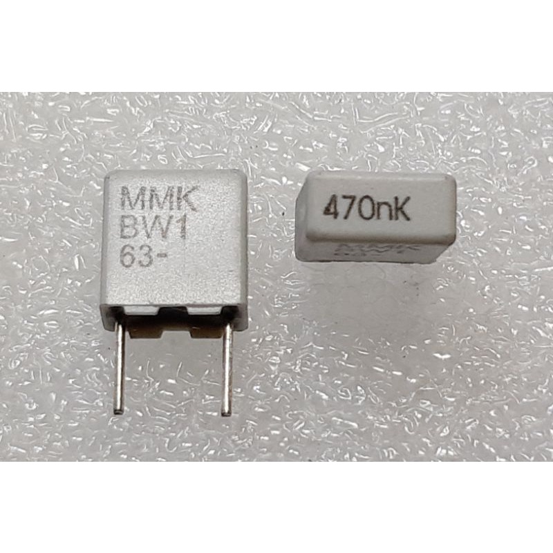Kemet MMK 0.47uf 470nf 474 k 63V Polyester Film Capacitor ตัวเก็บปรจุ ชนิด โพลีเอสเตอร์ คาปาซิเตอร์