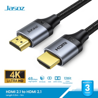 Jasoz สาย HDMI to HDMI 2.1 รองรับ 8K Ultra HD 60Hz ความยาว 0.5-5 เมตร