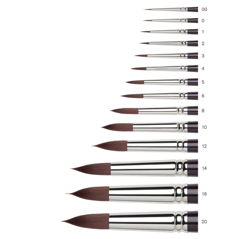 Winsor & newton galeria short handle round acrylic brush I แปรงสีอะคริลิกกลมด้ามสั้น