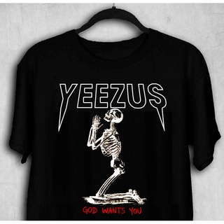 เสื้อยืด พิมพ์ลายกราฟฟิค Yeezus Tour สไตล์เรียบง่าย ใส่สบาย ของขวัญวันพ่อ สําหรับผู้ชายสามารถปรับแต่งได้