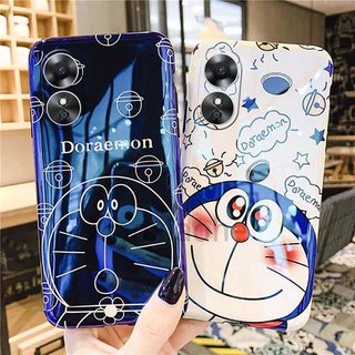 IN Stock Casing Oppo A17 Cute Cartoon Doraemon Phone Case for Oppo A17 Soft TPU Housing Shell