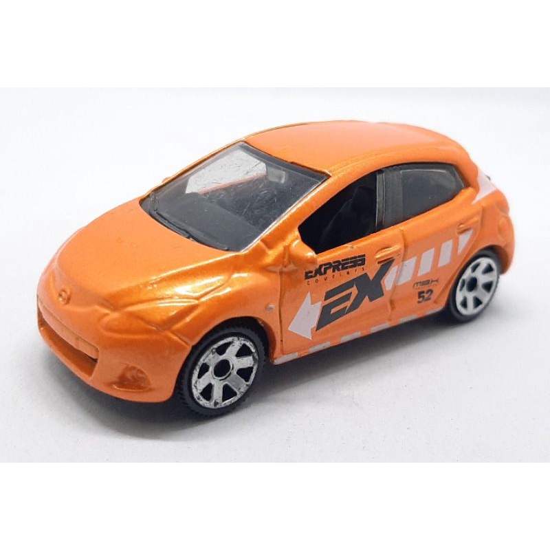 รถเหล็ก MATCHBOX MAZDA 2 - 2008 สีส้ม