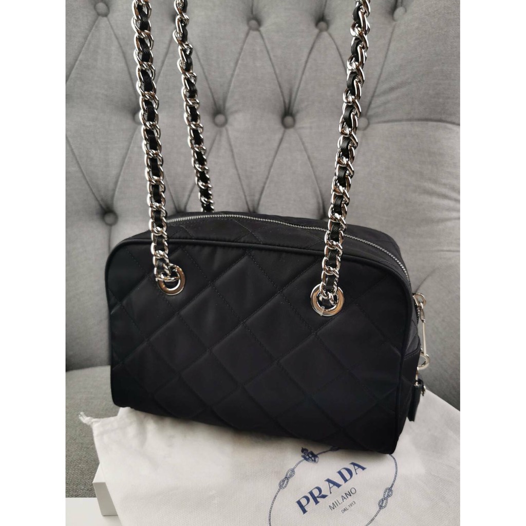 New Prada คล้องไหล่ 1BB072 ของแท้ 100% | Shopee Thailand