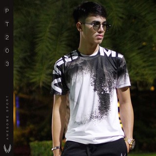 เสื้อยืดแขนสั้นสำหรับผู้ชาย @No.PT203