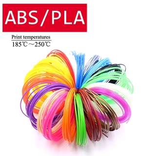 ชุดเส้นใยพลาสติก ABS PLA 1.75 มม. 5 10 เมตร 10 20 30 สี 100 200 300 เมตร สําหรับเครื่องพิมพ์ 3D