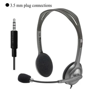 Logitech H111 Stereo Headset Singlepin (หูฟัง) Jack 3.5 MM (Jack เดี่ยว) ของแท้