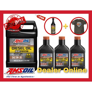 Amsoil Signature Series Max Duty Diesel Oil 6X SAE 5w-30 น้ำมันเครื่องดีเซล สังเคราะห์แท้100%