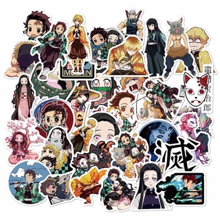 สติ๊กเกอร์ Pvc ลายการ์ตูนกันน้ํา 50 ชิ้น / ชุดสําหรับตกแต่งโทรศัพท์มือถือสเก็ตบอร์ด