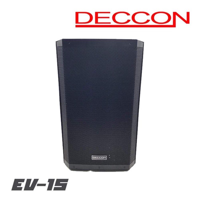 DECCON EV-15 ตู้ลำโพงไฟเบอร์ 15นิ้วแบบ 2 ทาง กำลังขับ 1500 วัตต์ แม่เหล็กขนาด 60 มิล สินค้าใหม่แกะกล