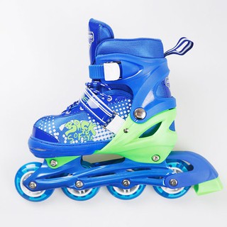 รองเท้าสเก็ต โรลเลอร์เบลด Skate Roller Blade รุ่น 12 สีน้ำเงิน (Size: L)