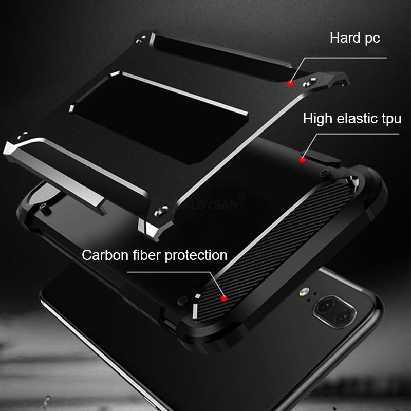 Huawei Nova 3i 4e 3e Y9Prime 2019 P30 P30Pro P30lite Hybrid กันกระแทกทนทานเกราะเต็มกันชนทนทานฝาครอบโทรศัพท์แข็ง - รูปที่ 4