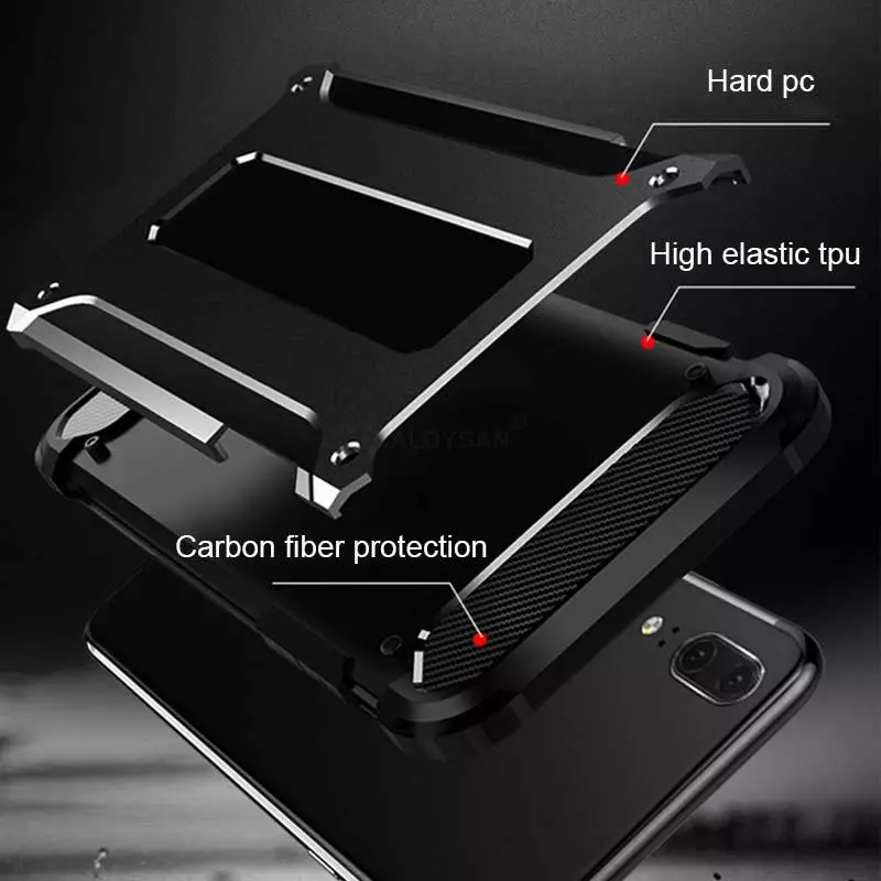 Huawei P30 P20 Pro P20 P30 Lite Nova 3i 3e 4e กันกระแทกผสมเกราะเกราะหยาบกันชน Hard Work โทรศัพท์มือถือกรณี
