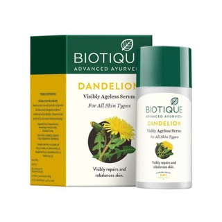 Biotique Bio Dandelion ช่วยลดจุดด่างดำ กระฝ้าลึก รอยดำจากแดด