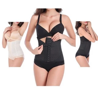 Corset รัดเอว รัดหน้าท้อง หลังคลอด กระชับสัดส่วน มีโครงเหล็กกันม้วน [พร้อมส่งXS-5XL]