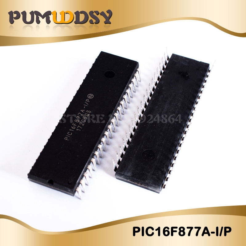 2pcs PIC16F877A-I/P PIC16F877A PIC16F877 16F877A-I/P  DIP40 IC
