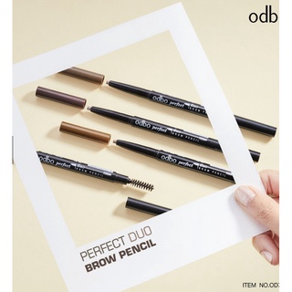 ⚡FLASH SALE⚡♡พร้อมส่ง Odbo โอดีบีโอ เพอร์เฟค ดูโอ บราว เพ็นซิล OD719