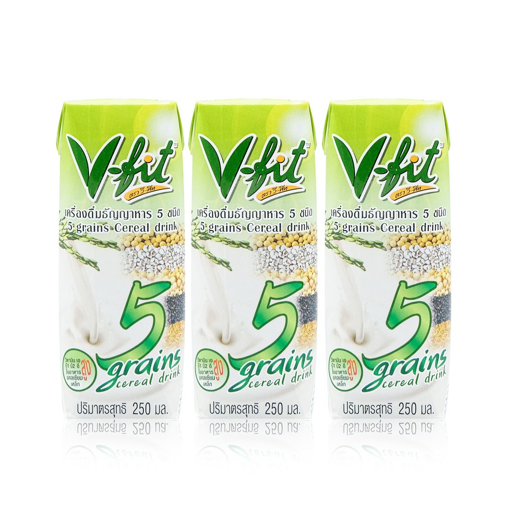วีฟิต-เครื่องดื่มธัญญาหาร5ชนิด(แพ็ค3กล่อง)