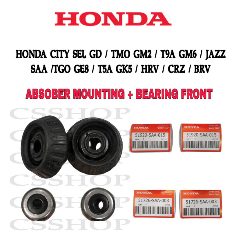 EL ด้านหน้า ABSORBER MOUNTING OEM HONDA HRV BRV CITY SEL CITY TMO CITY T9A
