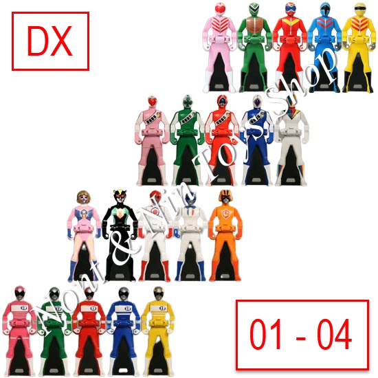 Gokaiger DX Ranger Key เรนเจอร์คีย์ ขบวนการโกไคเจอร์ ชุดที่ 1 เซนไต ลำดับที่ 1-4 (Goranger,JAKQ,Batt