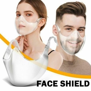 FACE SHIELD ครึ่งหน้า หน้ากากพลาสติกใส ป้องกันใบหน้า หน้ากากใส หน้ากากคลุมหน้า หน้ากากกันน้ำลาย