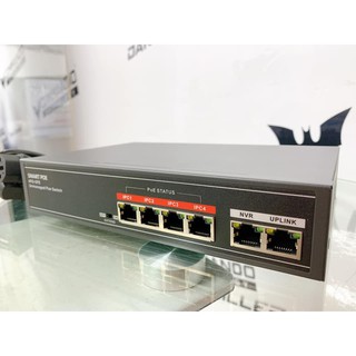 POE Switch อุปกรณ์ Switch ที่จ่ายไฟ POE ออกมาจำนวน 4 port