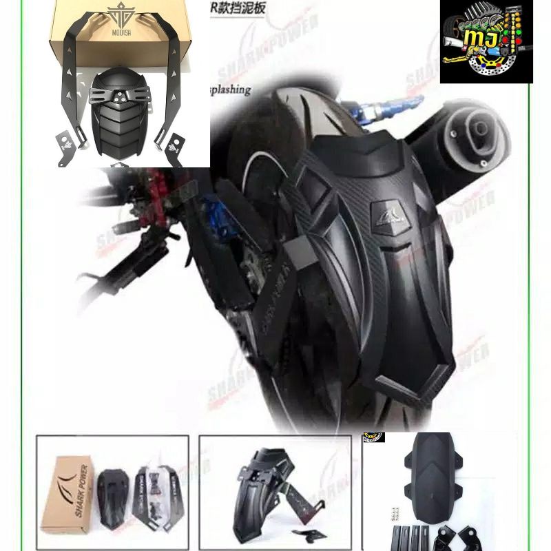 กันโคลน New Shark Power Universal R15, Cbr150r, Vixion, Xabre, Ninja, R25 และมอเตอร์ไซค์อื่นๆ