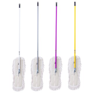 ม็อบดันฝุ่นผ้าขาว 24 นิ้ว ด้ามคละสี BE-MAN Dust mop, white 24 inch, assorted colors, BE-MAN