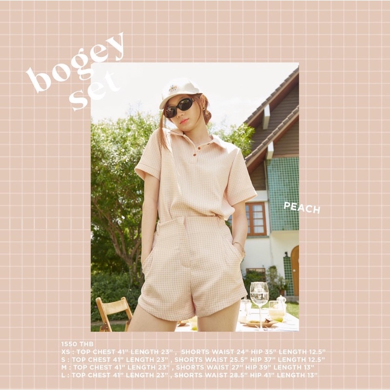 ♡︎ ของใหม่ ︎♡ กางเกง lookbooklookbook bogey peach size s