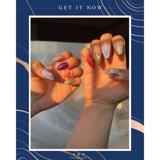 PopSugarNail เล็บปลอมเล็บปลอมสำเร็จรูป งานเจล 100% งานดีไซน์