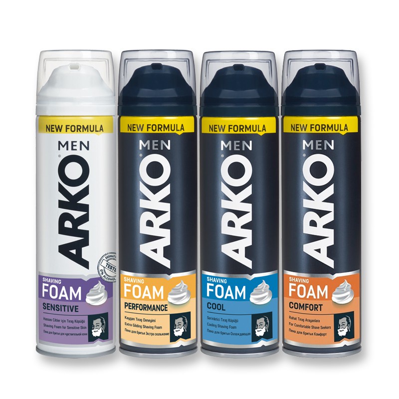 โฟมโกนหนวด อาร์โก้ เม็น 200 มล. ARKO MEN SHAVING FOAM 200 ML
