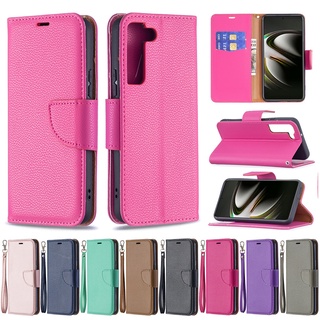 เคสโทรศัพท์หนังนิ่ม ฝาพับ พร้อมช่องใส่บัตร สําหรับ Samsung Galaxy S22 Ultra S22 Plus S22 + A13 A53 A33 5G