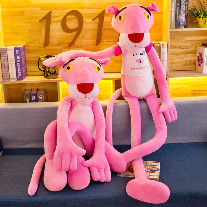 ใหม่ ของเล่นเด็ก ตุ๊กตาสัตว์ Pink Panther น่ารัก ของขวัญ 60-100 ซม.