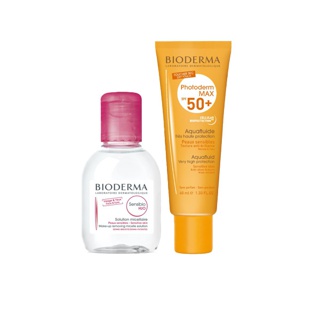 Bioderma Sensibio H2O 100ml + ครีมกันแดด BIODERMA PHOTODERM MAX AQUAFLUIDE SPF50+ ขนาด 40 มล.