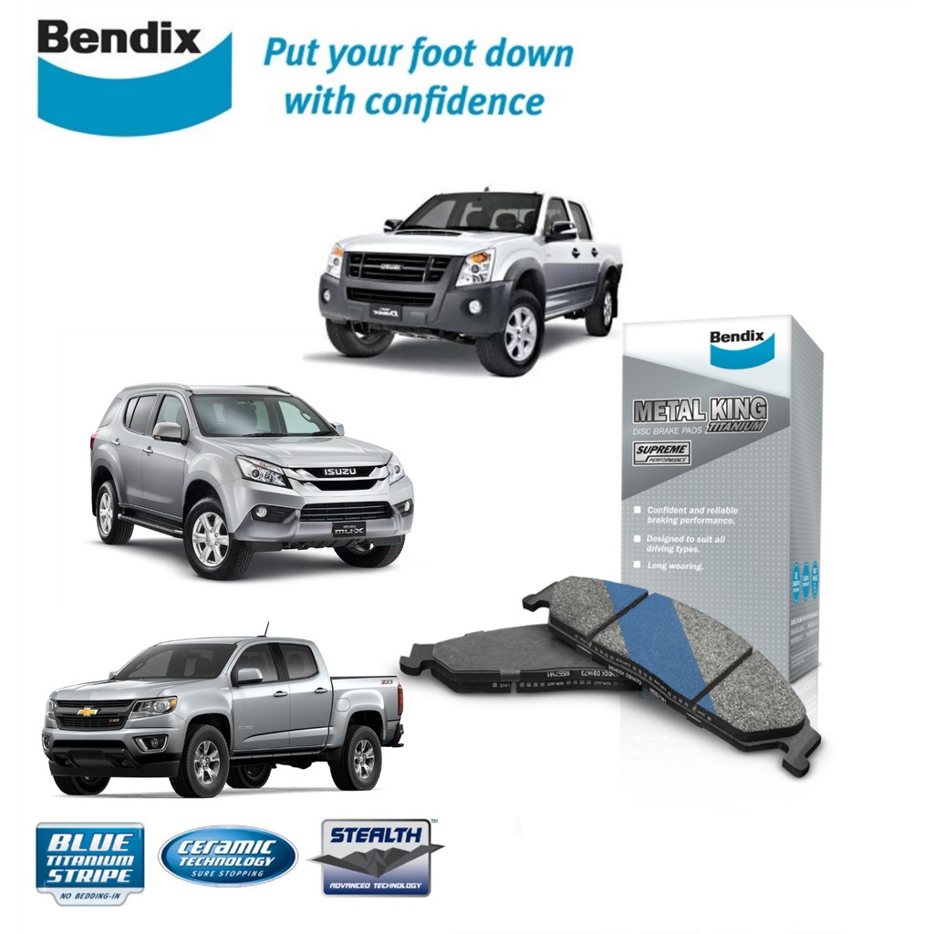 ผ้าเบรคหน้า Bendix DB1841MKT - Isuzu D-MAX 2008/ MU-X MUX 2014 Chevrolet Colorado