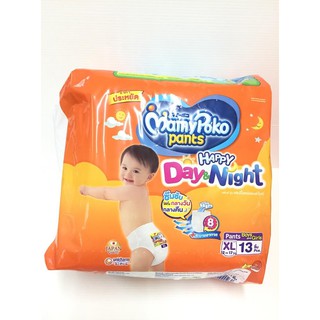 MamyPoko Pants Lovely Day&amp;Night กางเกงผ้าอ้อมเด็กสำเร็จรูปราคาประหยัด (XL-13ชิ้น) (8851111420230)