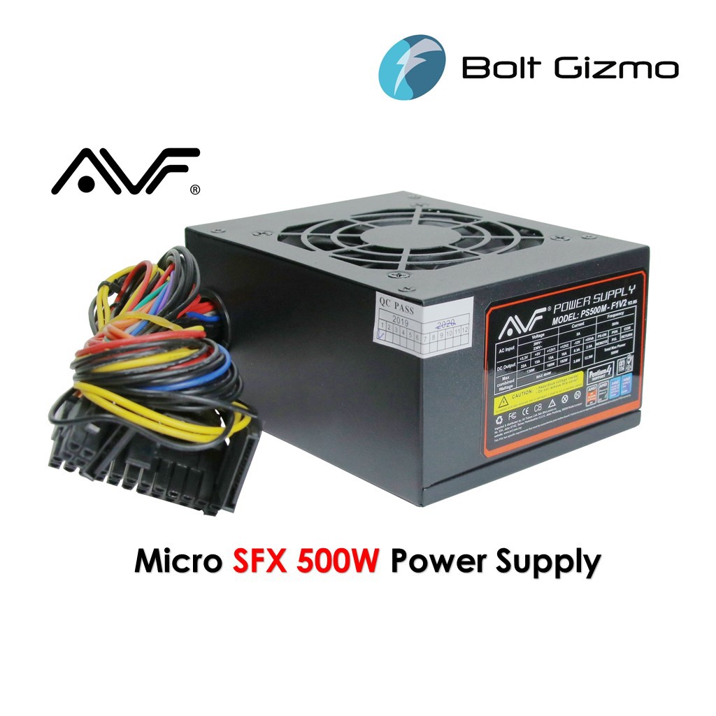 AVF Mirco SFX 500w แหล่งจ่ายไฟสําหรับ PC CPU คอมพิวเตอร์เดสก์ท็อป PS500M-F1V2 v2.05