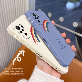 เคสรุ้งเคสมือถือ ซิลิกาเจลเหลว Phone Case For Xiaomi Redmi Note 10 Pro Max 10s 4G 5G 10Pro 10ProMax  กันกระแทก การป้องกันเลนส์กล้อง ปกหลังแบบอ่อน