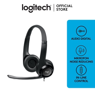 ชุดหูฟัง Logitech H390 USB Headset พร้อมไมโครโฟนตัดเสียงรบกวน.