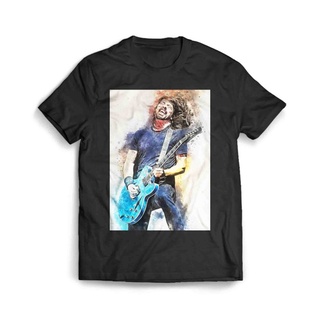 เสื้อผ้าผชเสื้อยืด ลาย Dave Grohl Foo FightersS-5XL