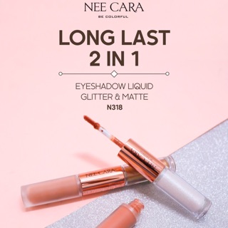 ทาตา+กลิตเตอร์ nee cara be colourful long last 2 in 1