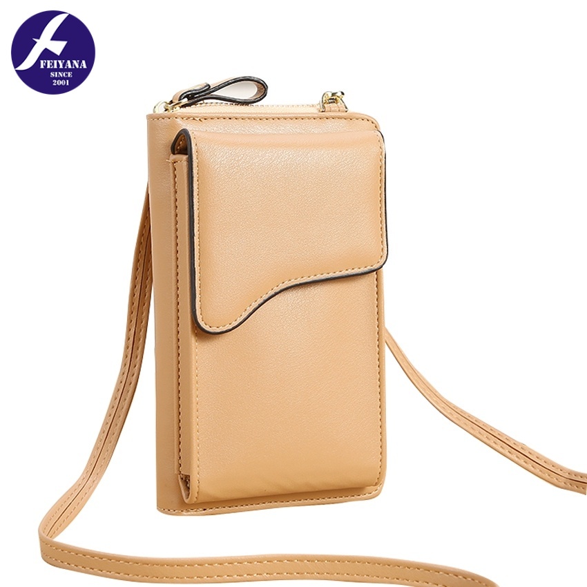 FEIYANA-กระเป๋าสะพายข้าง กระเป๋าสะพาย กระเป๋าสตางค์ แฟชั่น สไตล์เกาหลี หนังนิ่ม ใส่โทรศัพท์ได้ LN-7119