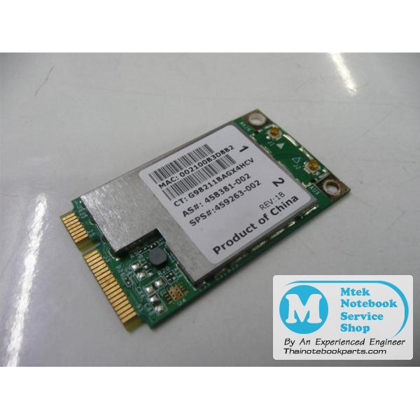 การ์ด Wireless Lan Card Acer HP dv6000 tx2000 Compaq V3000 - 459263-002 , 458381-002 , BCM 94312MCG มือสอง