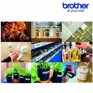 Brother Label Tape TZE เทปพิมพ์อักษร เคลือบพลาสติก เคลือบลามิเนต ขนาด 12 มม. | เทปแท้ กันน้ำ ทนสารเคมี ทนอุณหภูมิ