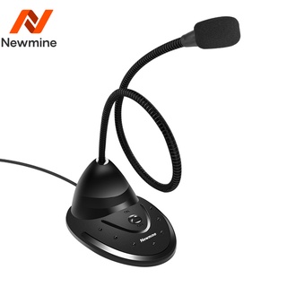 Newmine ZM01 คอมพิวเตอร์เดสก์ท็อปไมโครโฟน ไมโครโฟนโน๊ตบุ๊ค เดสก์ท็อปเกมหน้าแรก Live Voice Conference Wheat