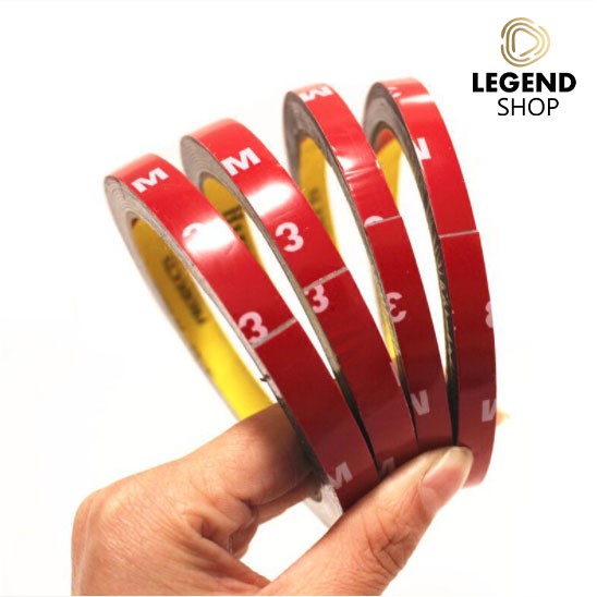 ถูกที่สุด เทปกาวสองหน้า 3M ขนาด 6 มม เทปแดง กาวสองหน้า โฟมเทปกาว2หน้า สำหรับงานตกแต่งรถยนต์ ใช้ในบ้าน ทนต่ออุณหภูมิสูง