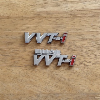 โลโก้ VVT-i ขนาด 7.5x1.8cm DUAL VVT-i ขนาด 7.5x2.7cm (VVTi)