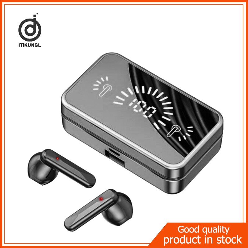 2021 หูฟังบลูทูธ TWS พร้อมไมโครโฟนชุดหูฟังสเตอริโอกีฬากันน้ําหูฟังไร้สายบลูทูธเหมาะสําหรับ Apple xiaomi